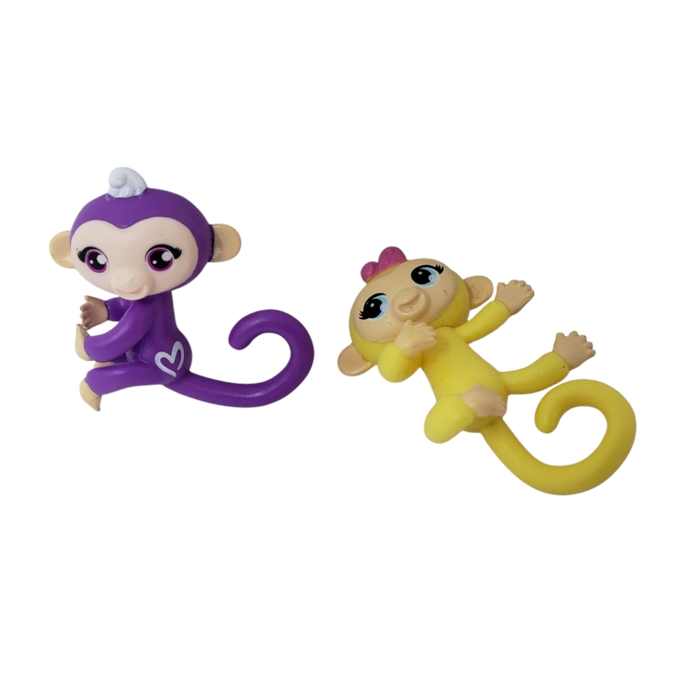 Fingerling Mini Monkeys Yellow Purple Set of 2